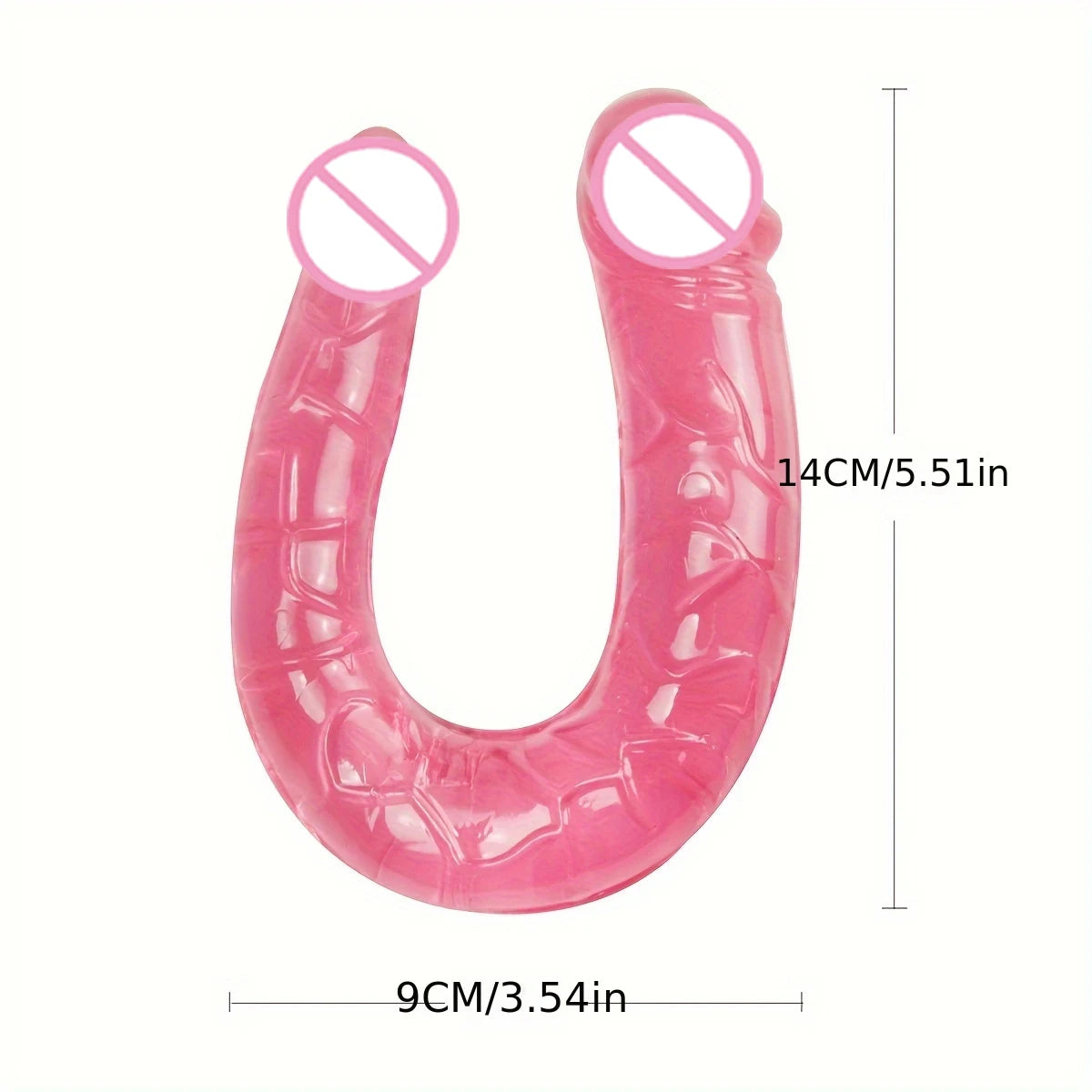 Double - Ended Realistic Dildo, Flexible Silicone Dual - Stimulation Toy for Couples & Solo Intimate Play Sex Toys
