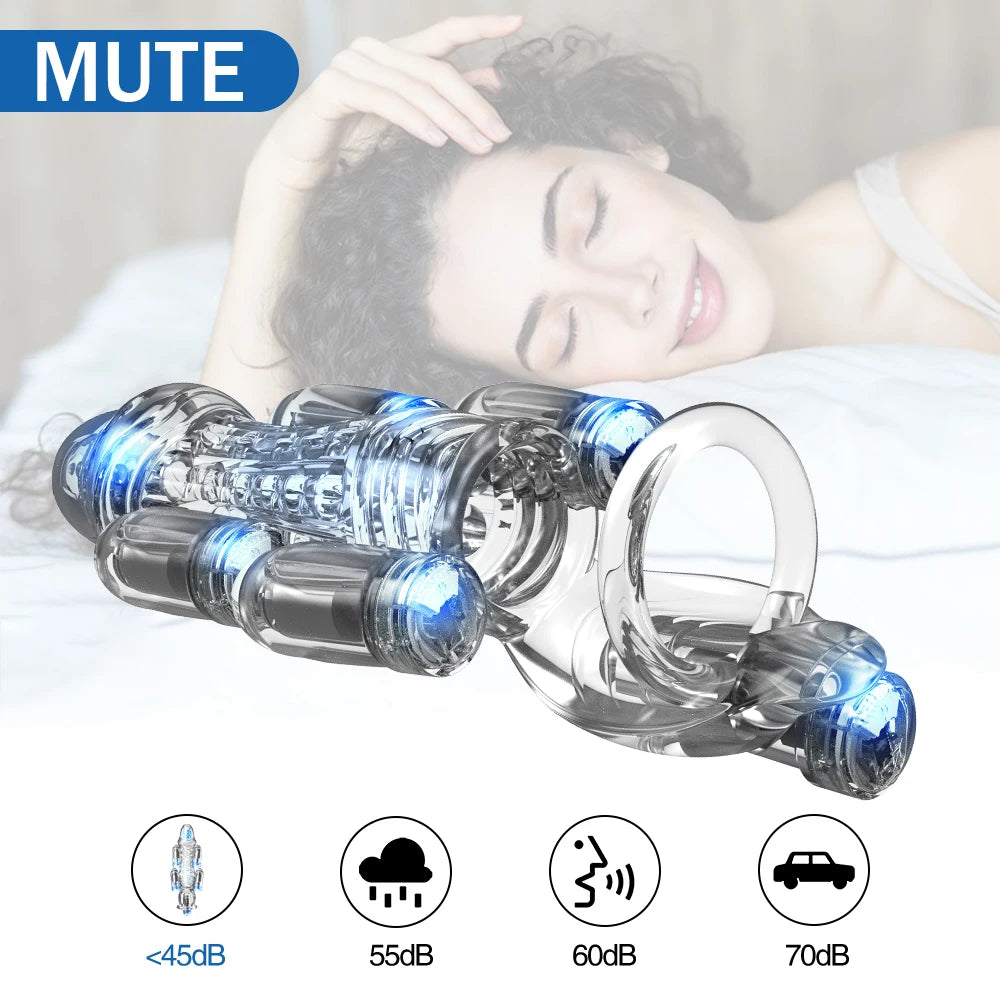 Sex Toy For Men Penis Vibrators Male Masturbation Adult Glans Trainer Male Delay Lasting Trainer 6 Powerful Bullet Vibrators