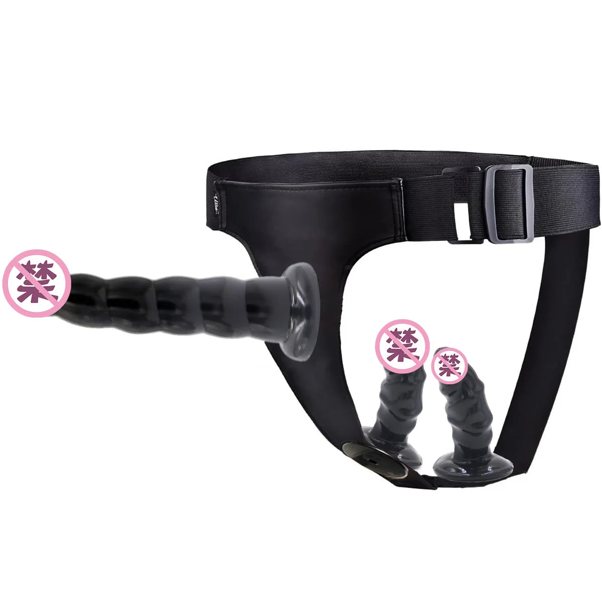 Double Dildo Lesbian Wearable Pants Female Chastity Belt Chastity Devices Sex Toy for Women Couple Anal Vagina Plug Adult Games