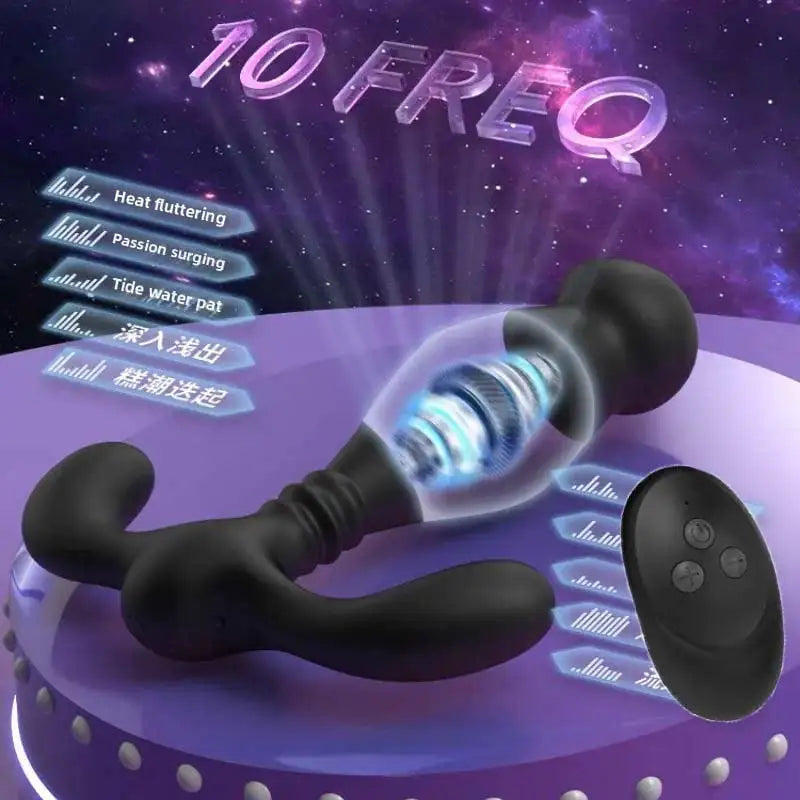 10 Vibrating Ass Plug Modes Sex Toy for Control Men Gay Adult Toys Anal Silicone Anal Vibrator Prostate Massager with Stimulator