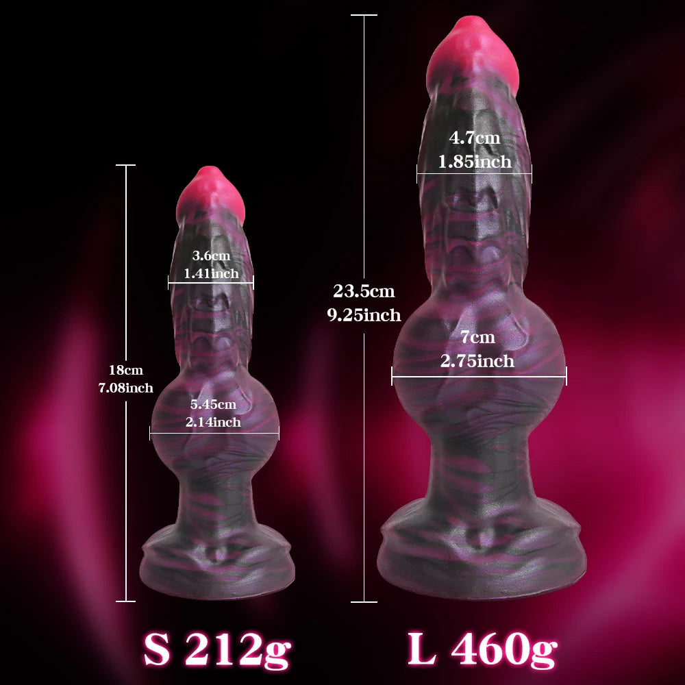Dog Knot Dildo Anal Butt Plug Large Thick Penis Liquid Silicone Dick Women Men G Spot Prostate Stimulate Adult Foreplay Products
