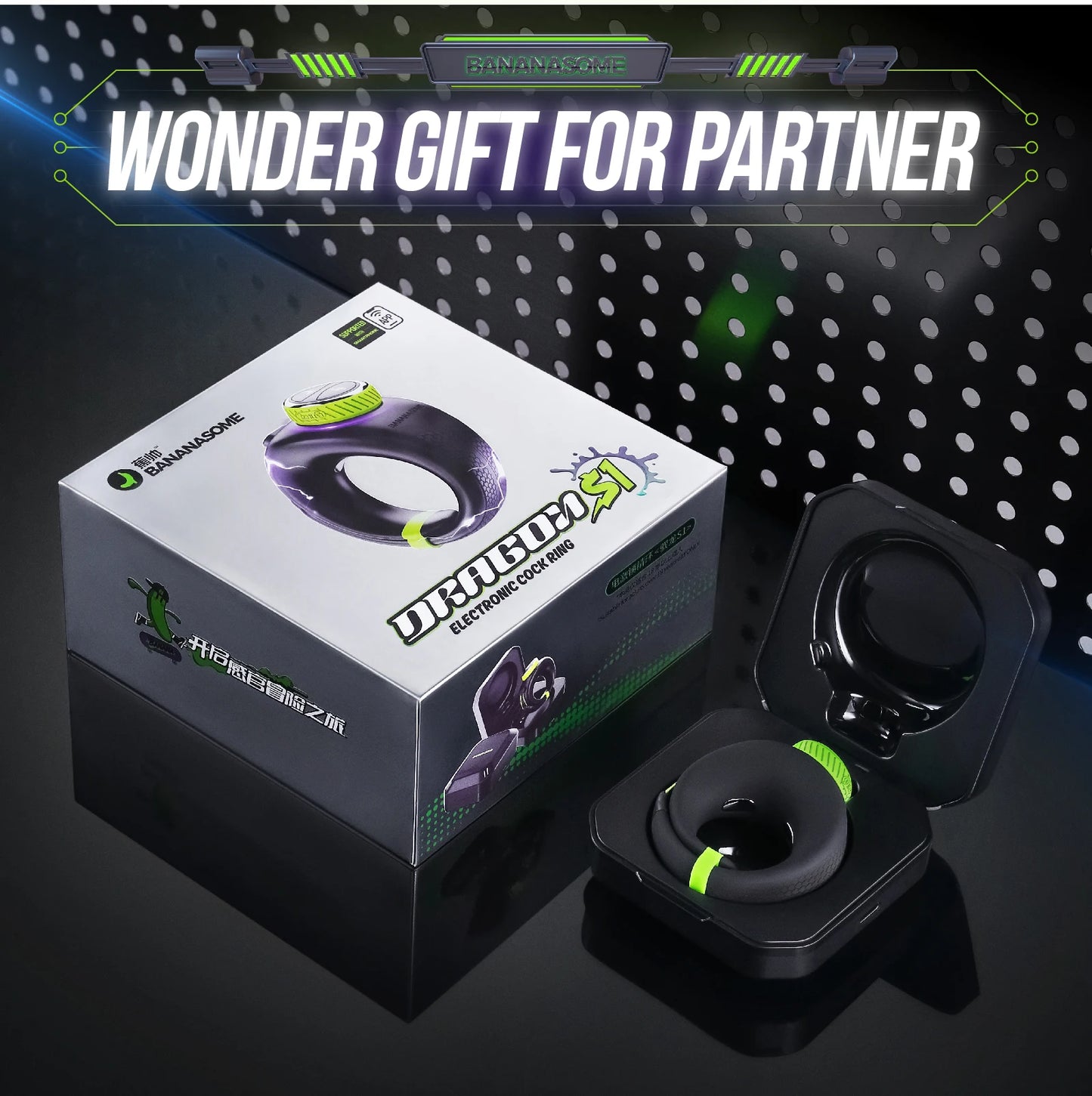 Black Electric Shock Cock Ring Sex Toys for Men Penis Ring Vibrator Clitoral Stimulator Couples Adult Toy Foreplay Tool