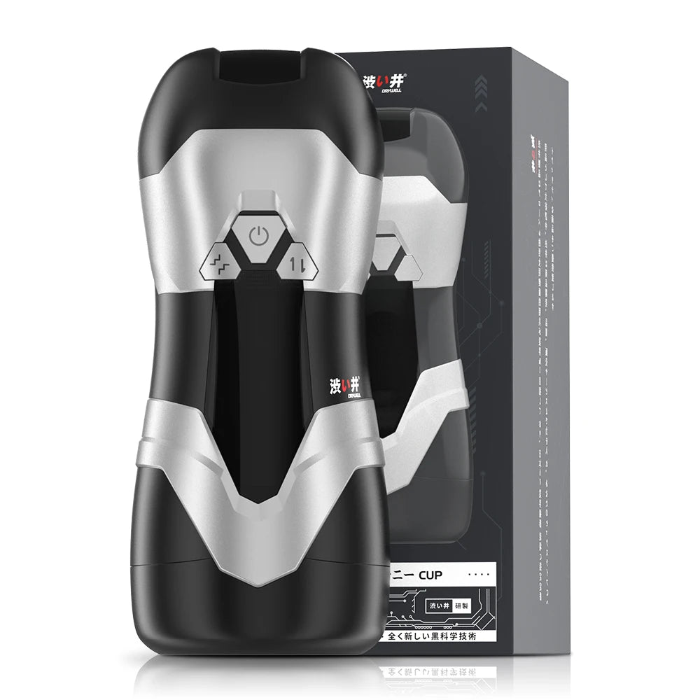 DRY WELL Sex Toys for Men Penis Pump - Male Masturbator Stroker with 3 Thrusting & 9 Vibration Adult Toys, Pocket Pussy for Men