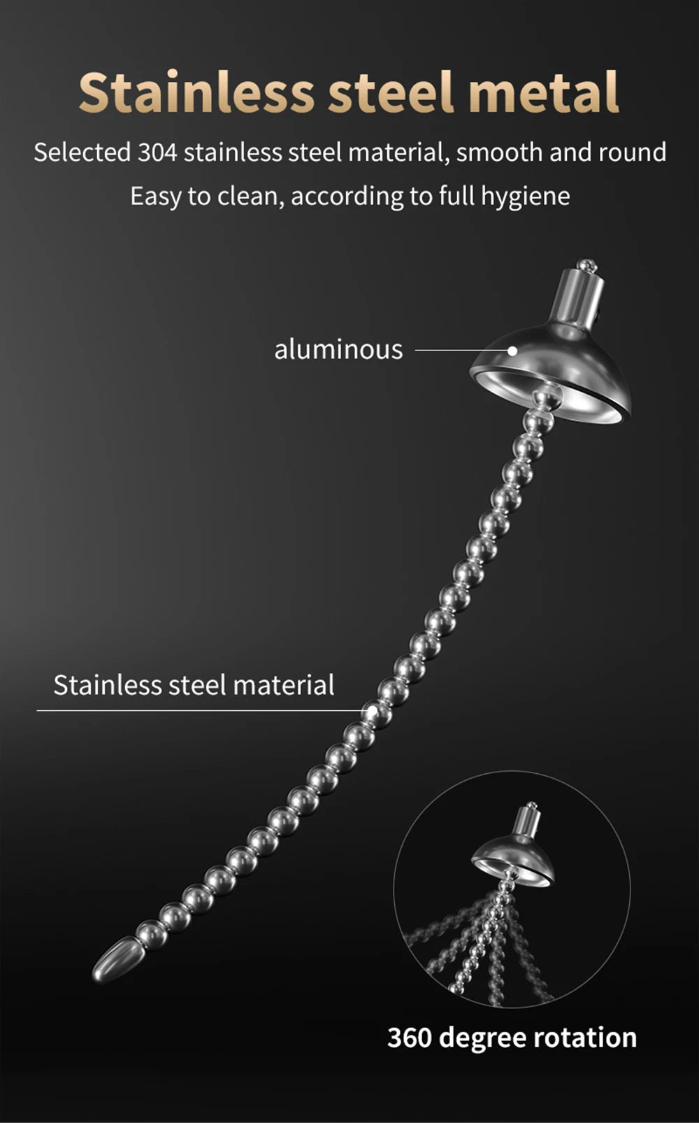 Male Masturbator Electro Shock Horse Eye Stick Penis Plug Bead Stimulator Adult Urethral Dilation Extender Plug Sex Toys For Men