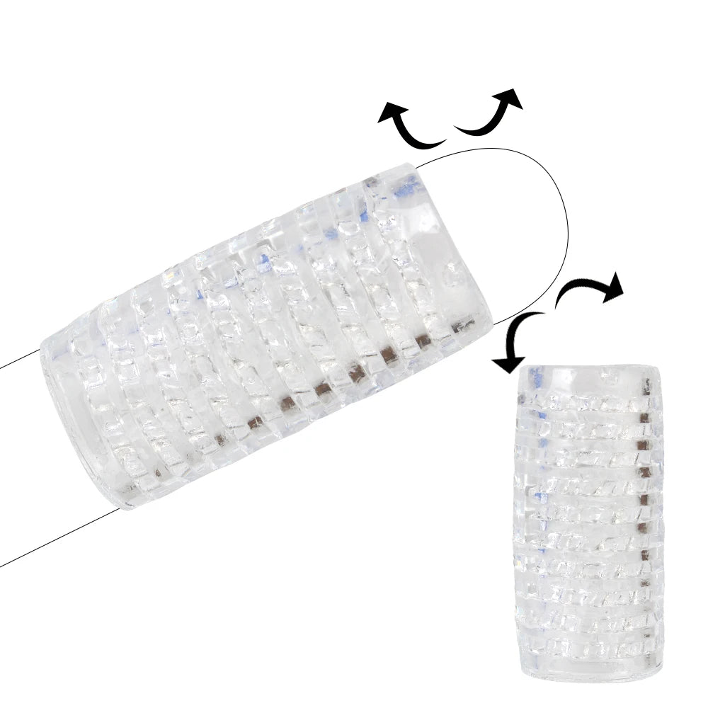 Male Masturbator Cup Sex Toy for Men Soft TPE Cock Training Sex Shop Glans Trainer Penis Sleeve Delay Exercise Adult Products