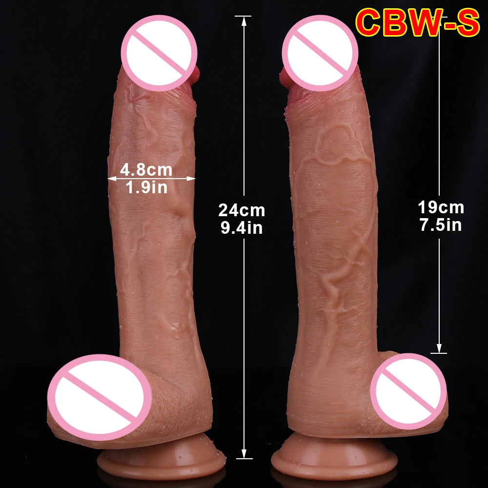 Realistic Dildos for Women Skin Testicles Dildo Anal Vaginal Stimulation Strapon Big Penis Adult Supplies Sex Toys for Woman
