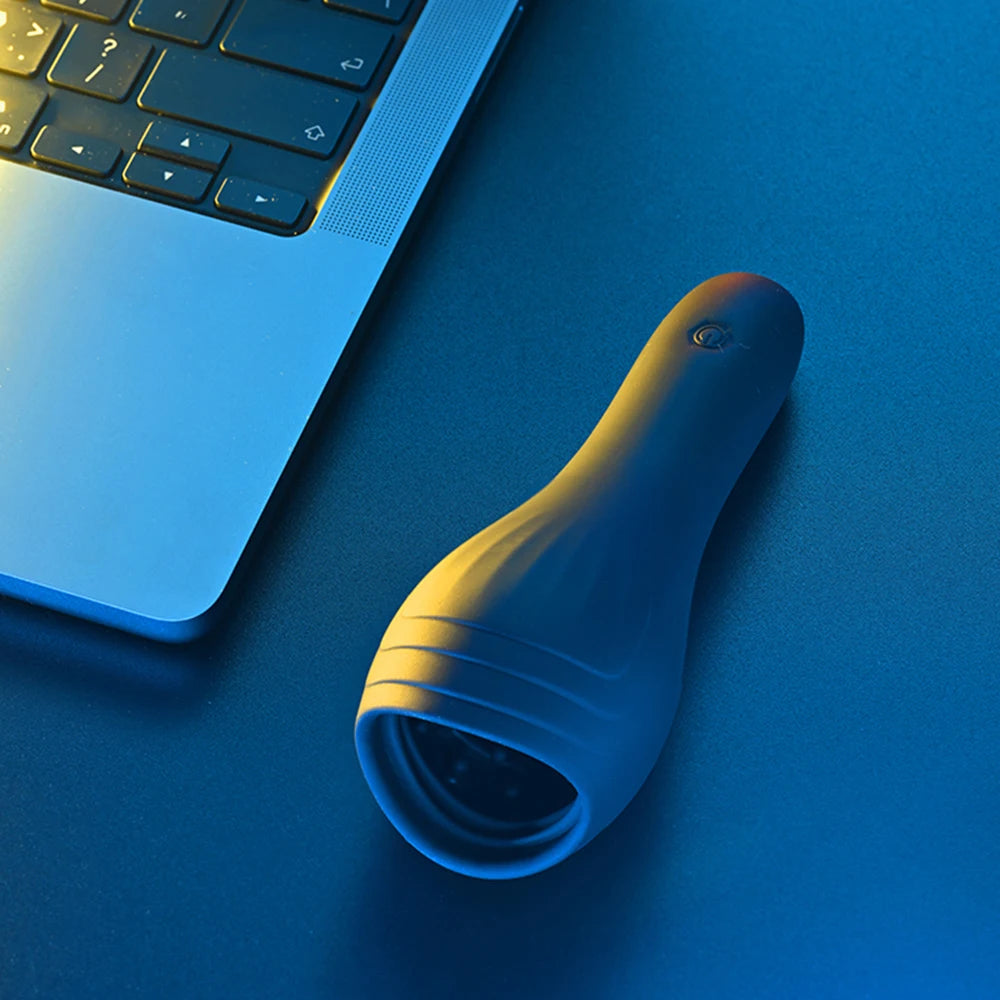 Sex Toys for Men Rechargeable Penis Massager with 10 Vibrators Male Masturbator Delay Lasting Glans Trainer Men's Glans Vibrator