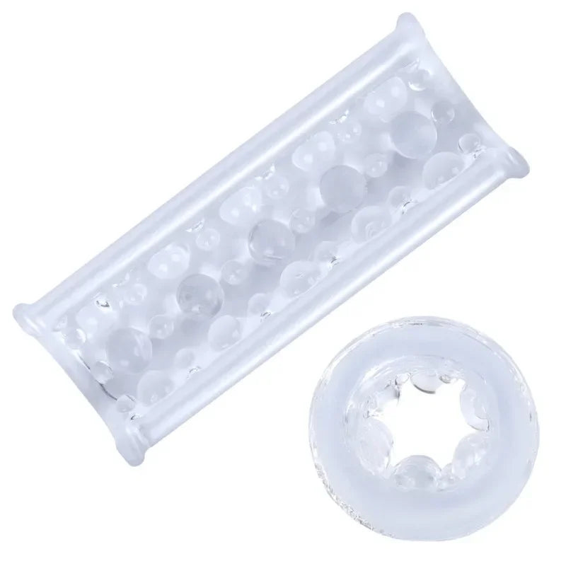 Sex Toy Male MasturbatorCup Sucking Penis Pump Glans Realistic Anal Pussy Vagina G-Spot Stimulator Transparent For Men Adult 18+