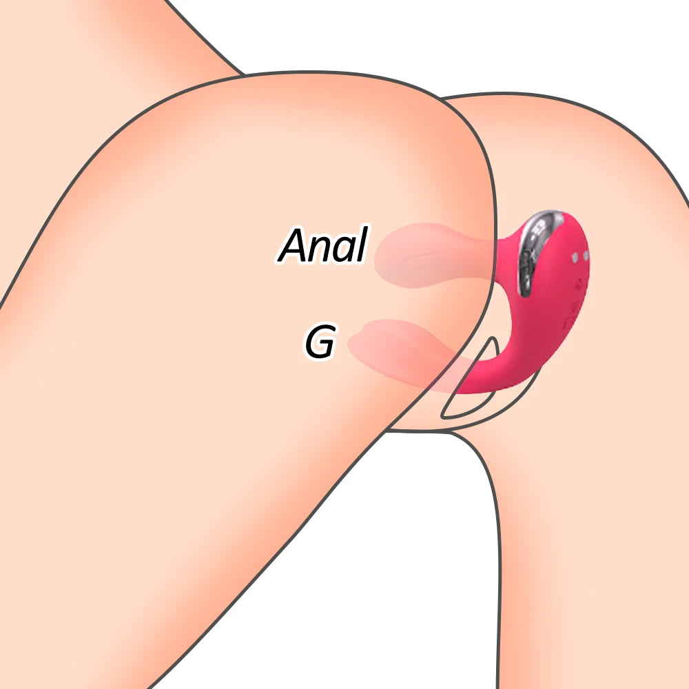 Sex Toys  2In 1Anal Plug Penetration Vagina Vibrator Masturbation Tools for Couple Anal Masturbator Adult Toy Sex Machine