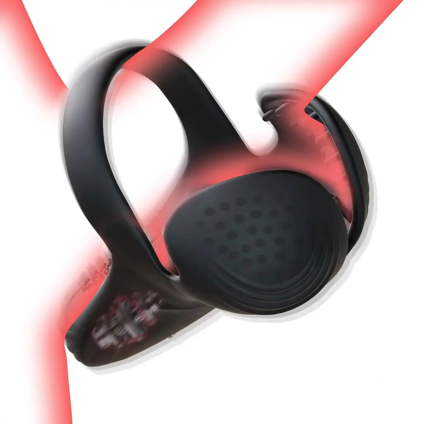 HESEKS Penis Cock Ring Vibrator Sex Toys for Men Testicle Stimulator with 10 Vibrations Male Adult Supplies Sexy Toy for Couples