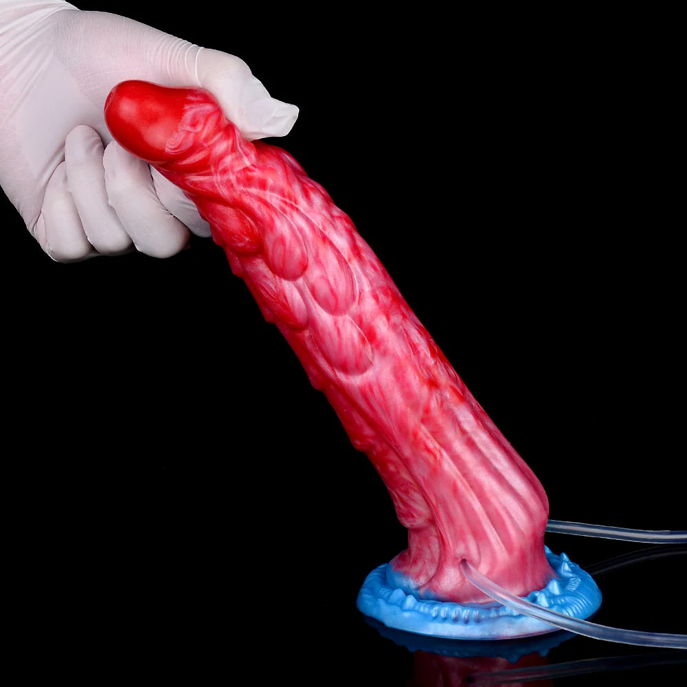 9.06" Dragon Dildo, Inflatable Monster Penis with Realistic Dragon Scales, G-spot Stimulation for Women/Couples, Hands-free Play