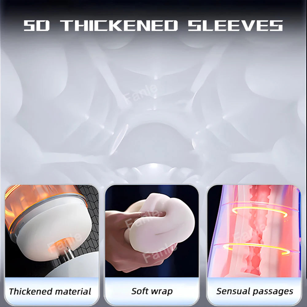 Sex Toy Automatic Sucking Male Masturbator Cup Vibration Blowjob Machine Heating Masturbation Adult for Men Masturbate Supplies