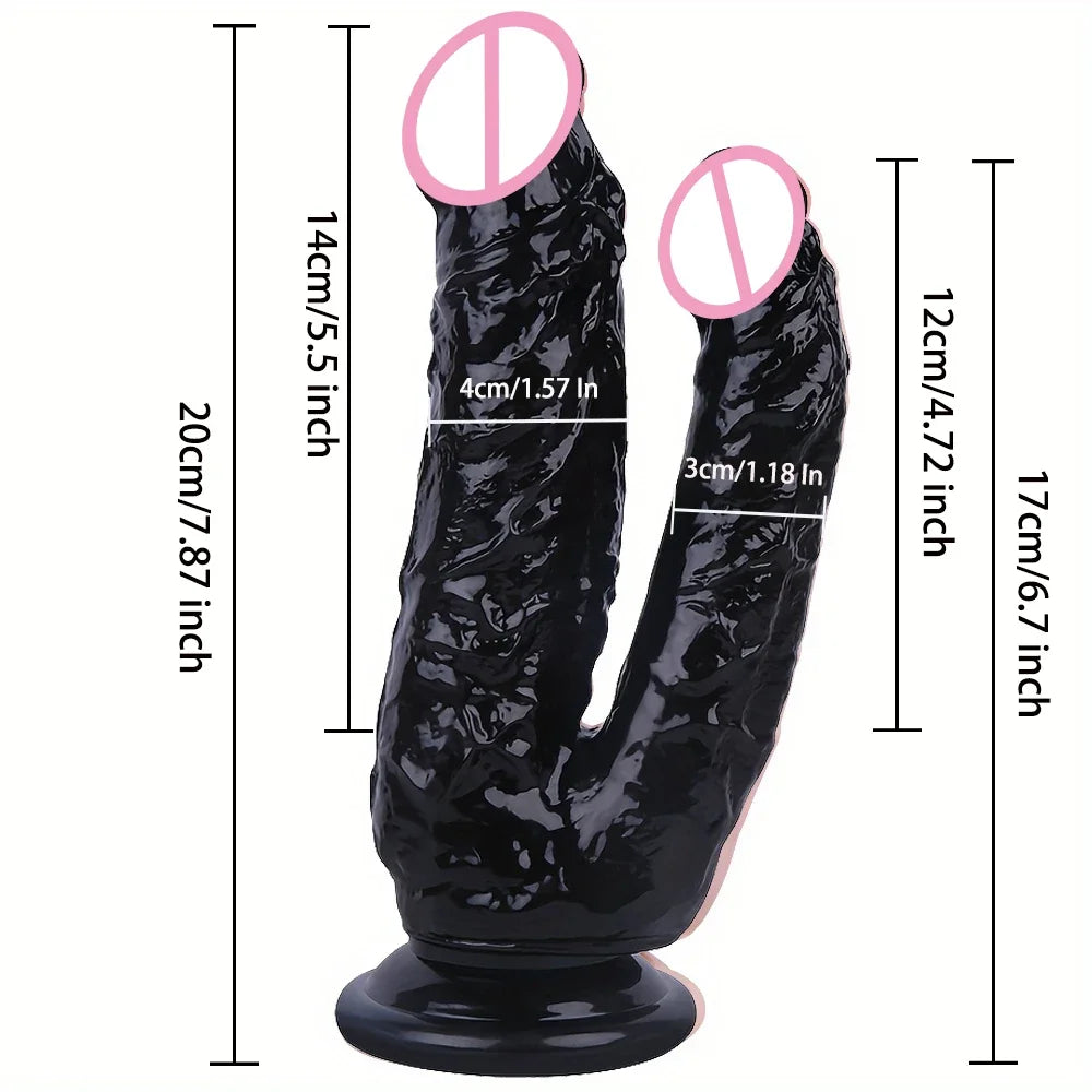 Double Dildos Big Anal Butt Plug for Sex Machine Double Headed Penis for women man couples Huge Dildo Sex Toy