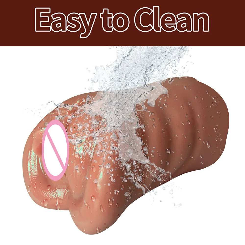 2 in 1 Pocket Pussy Male Masturbator Adult Sex Toys For Men Penis Stimulation Male Blowjob Stroker Toy