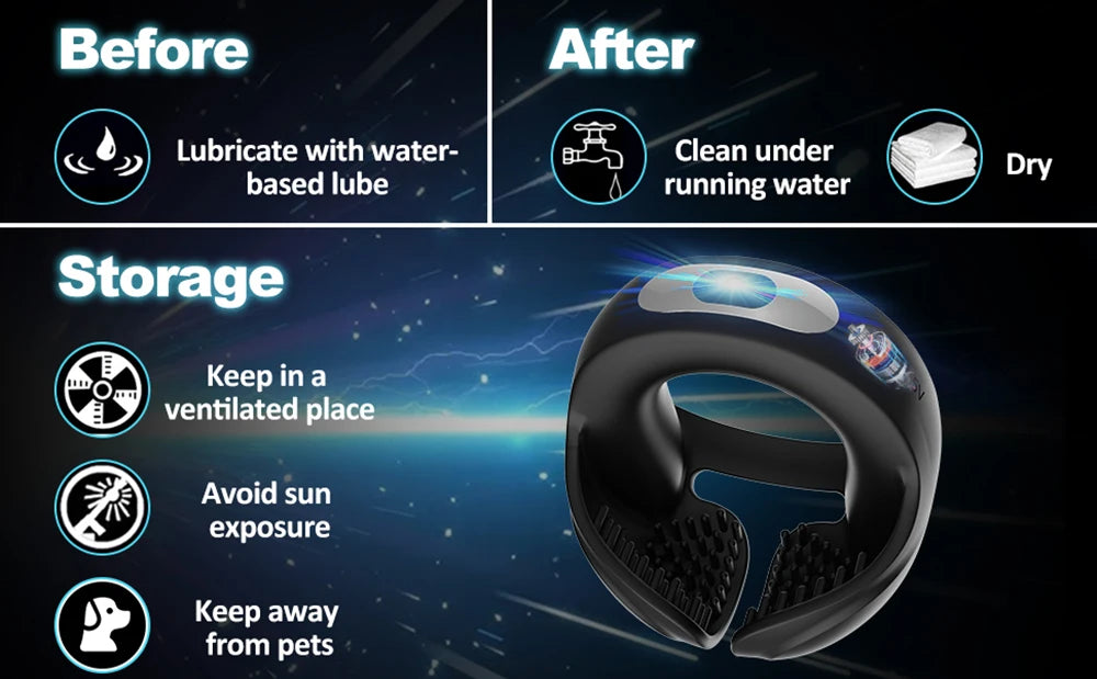 Vibrating Cock Ring Cockring Sex Toys for Men Couple Delay Ejaculation Chastity Testicles Massager Penis Vibrators for Adults 18