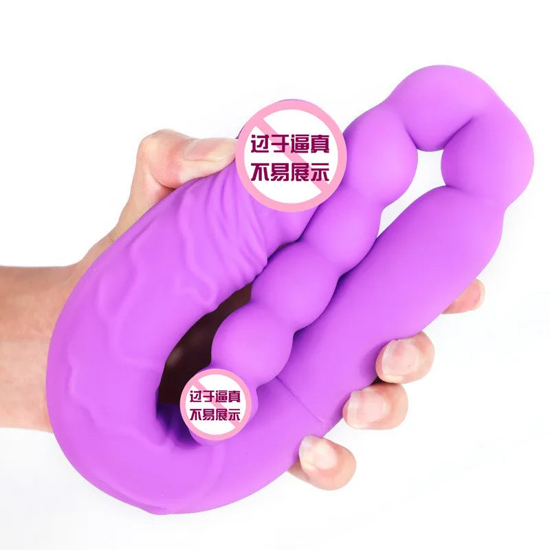 50CM Double Dildos Big Penis Vaginal Anal Plug Artificial Genitals SexToys for Couples Lesbian Masturbation Anus Dilators Toy