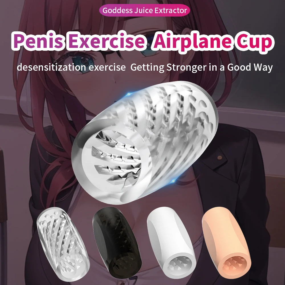 Cock Training Penis Sleeve Sex Toy for Men Male Masturbator Cup Glans Trainer Delay Exercise Sex Shop Soft TPE