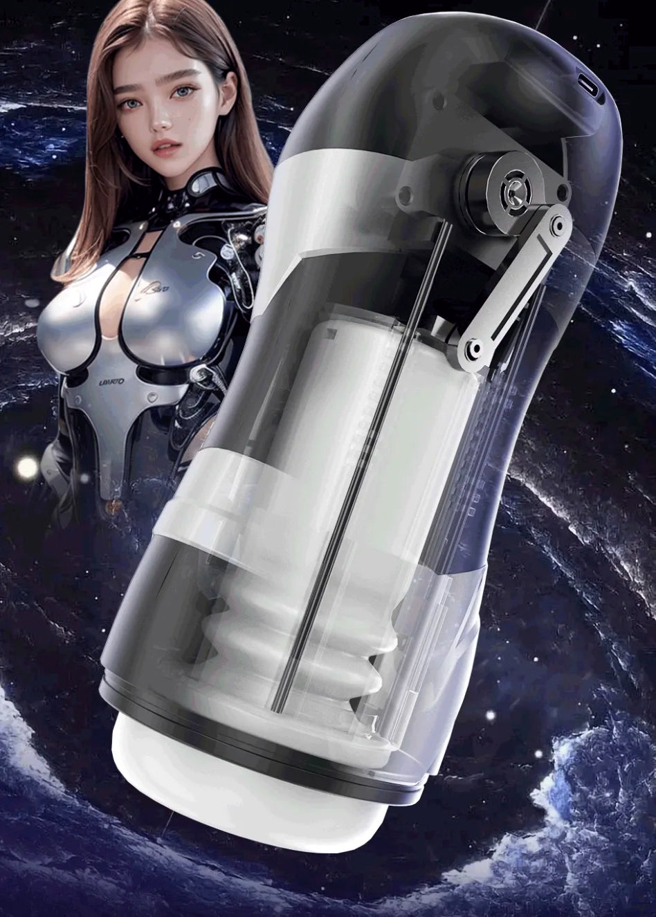 DRY WELL Sex Toys for Men Penis Pump - Male Masturbator Stroker with 3 Thrusting & 9 Vibration Adult Toys, Pocket Pussy for Men