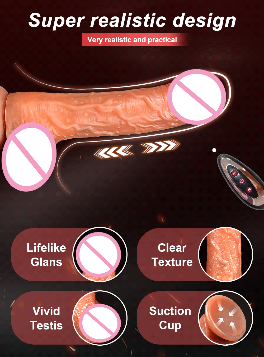 Women's Dildo Penetration Vaginal Anal Vibrator Stimulation Big Penis Vibrator Erotic Toy Long Huge Dildos Women Adult Product