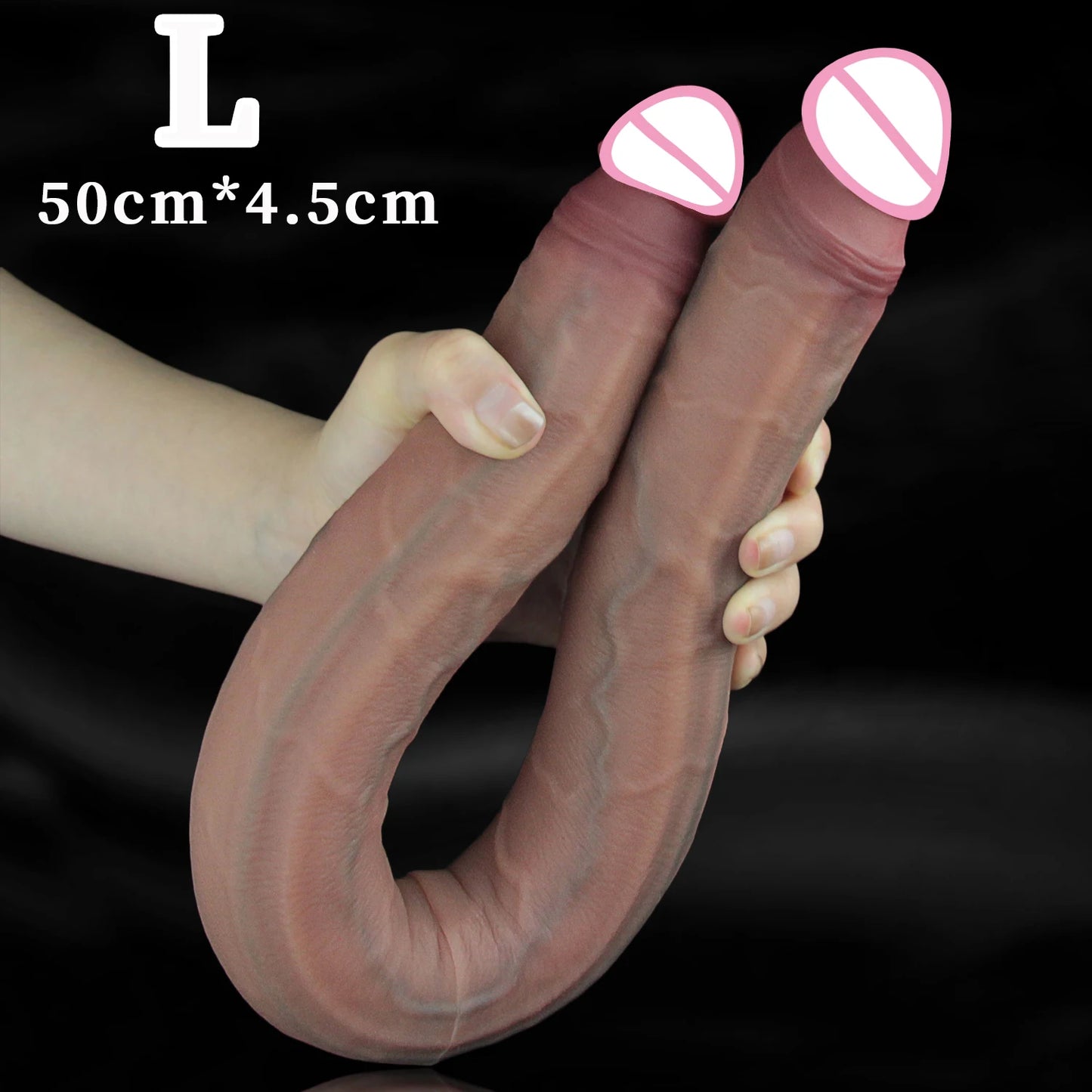 Realistic Long Dildos Double Head Dildo Anal Vaginal Stimulator Masturbator Sex Toy for Lesbian Couples Gay Men Adult Products
