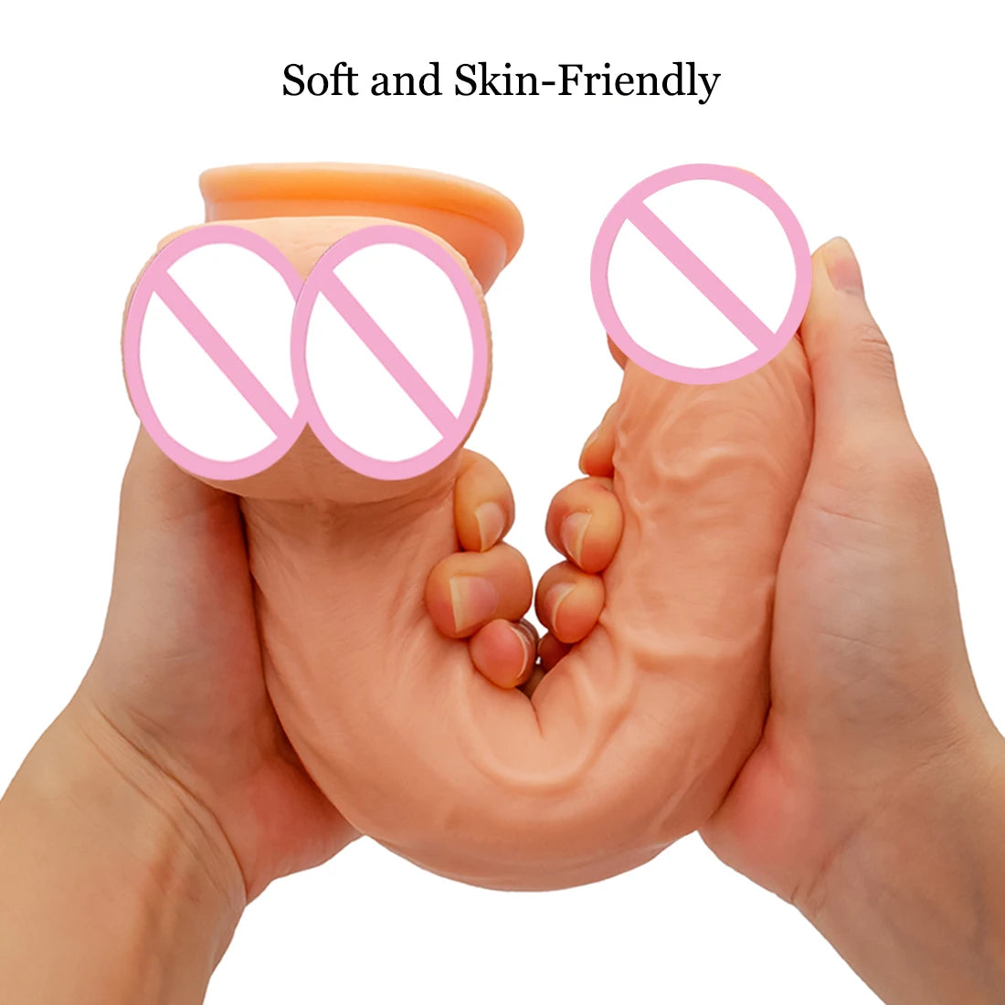 Oversized Realistic Dildos with Suction Cup Soft Skin Feeling Huge Penis Erotic Long Phallus Anal Plug Dick Sex Toys for Women