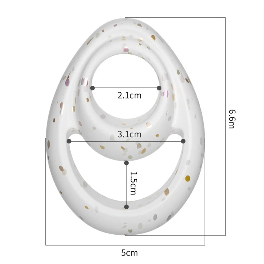 Sex Toys Double Ring Penis Cock Ring For Men Delay Ejaculation Erection Couple Sex Toy Adult Product Man Dick Enlarger Rings