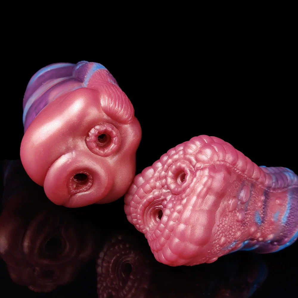 YOCY Men Masturbator Silicone Sex Toy For Adult 18+ Anal Vaginal Dual Channel Penis Stimulator Massager Pussy Fetish