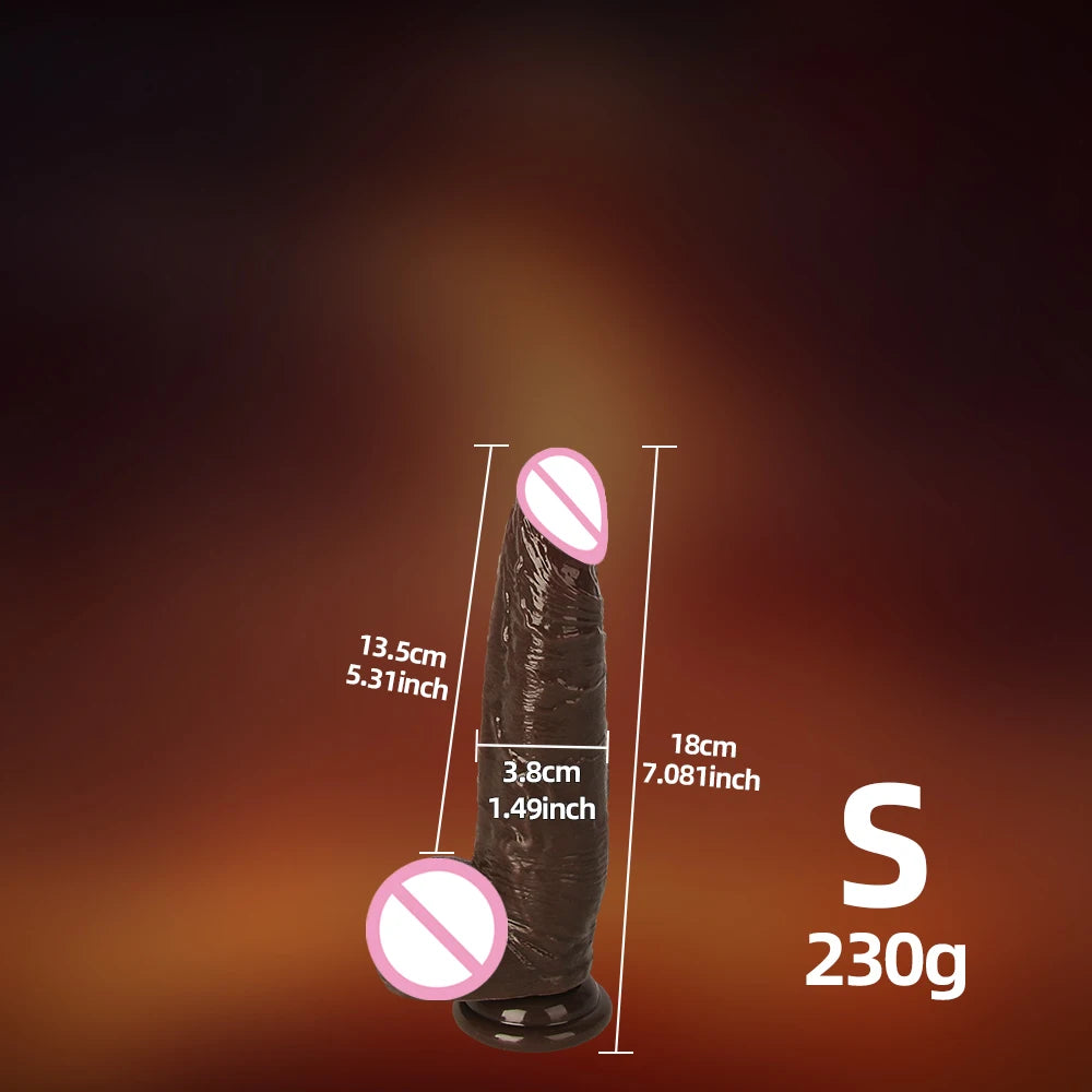 Realistic Dildos for Women Skin Sliding Foreskin Testicles Dildo Anal Vaginal Stimulation Strapon Big Penis Sex Toys for Woman