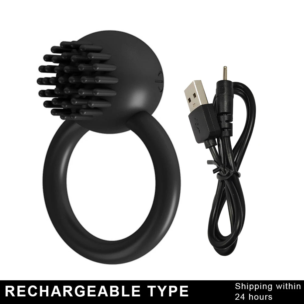 Male Cock Ring Vibrator Cockring Penis for Man Delay Ejaculation Sex Toys for Men Couple Rings Penisring Toy for Adults Supplie