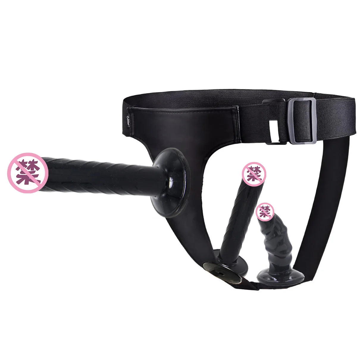 Double Dildo Lesbian Wearable Pants Female Chastity Belt Chastity Devices Sex Toy for Women Couple Anal Vagina Plug Adult Games