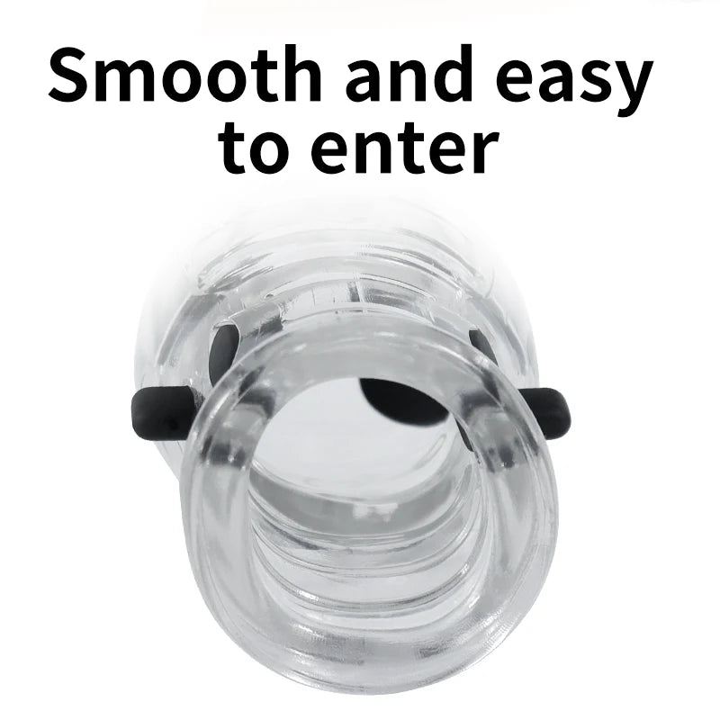 Electro Shock Penis Massager Vibrator Sex Toy for Men Glans Stimulate E-stim Penis Trainer Ring Delayed Ejaculation Penis Sleeve