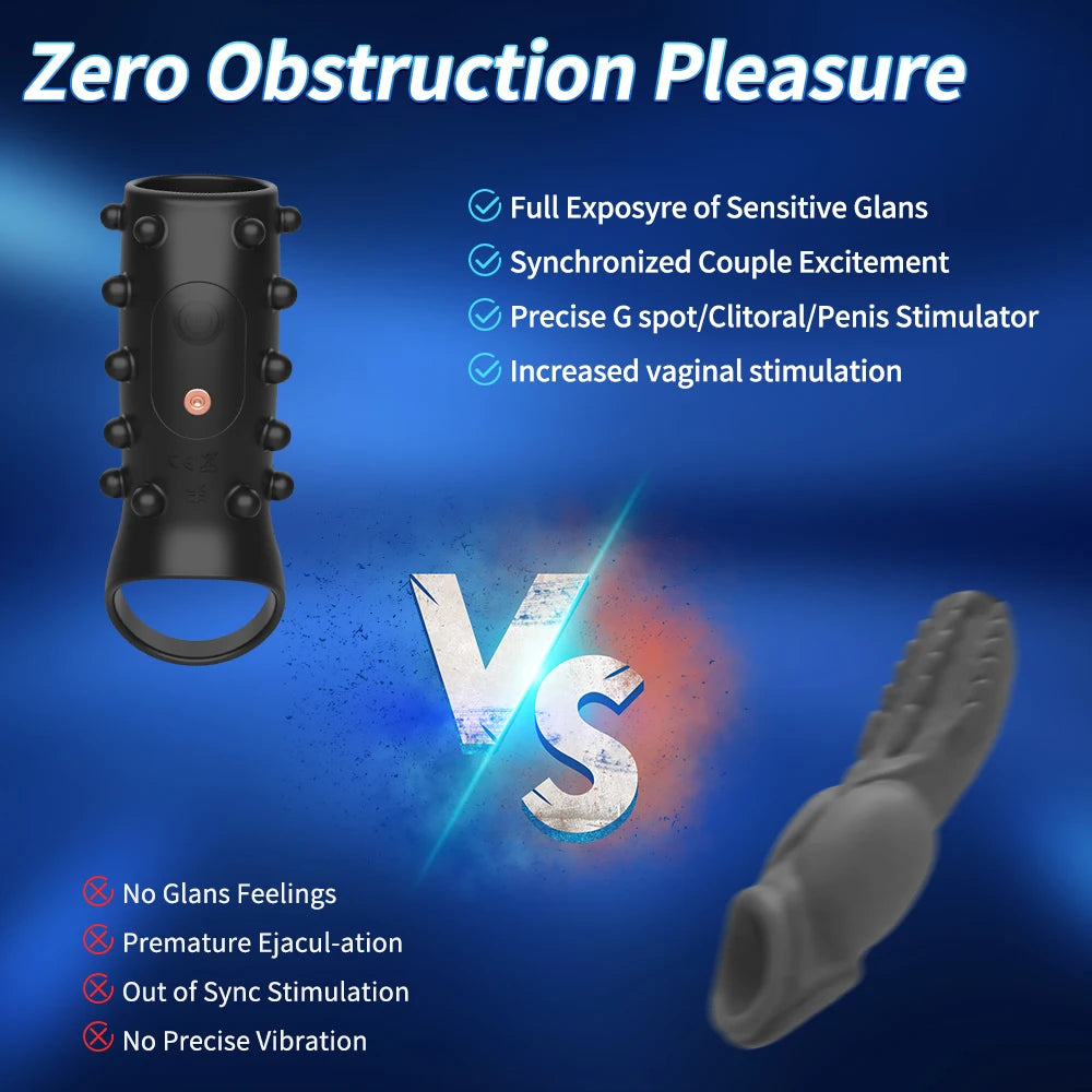 Sex Toys for Men Vibrating Penis Sleeve Cock Ring Female G Spot Stimulate Vibrator Penis Erection Trainer Delay Ejaculation 18+