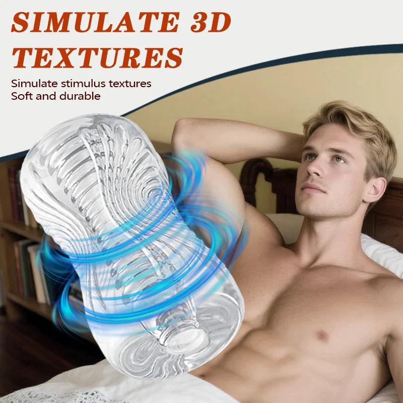 Male Masturbator Cup Sex Toys Adult Sex Toy Pocket Pussy TPE Male Penis Training Sex Toy For Men 3D Realistic Texture Couple 18+