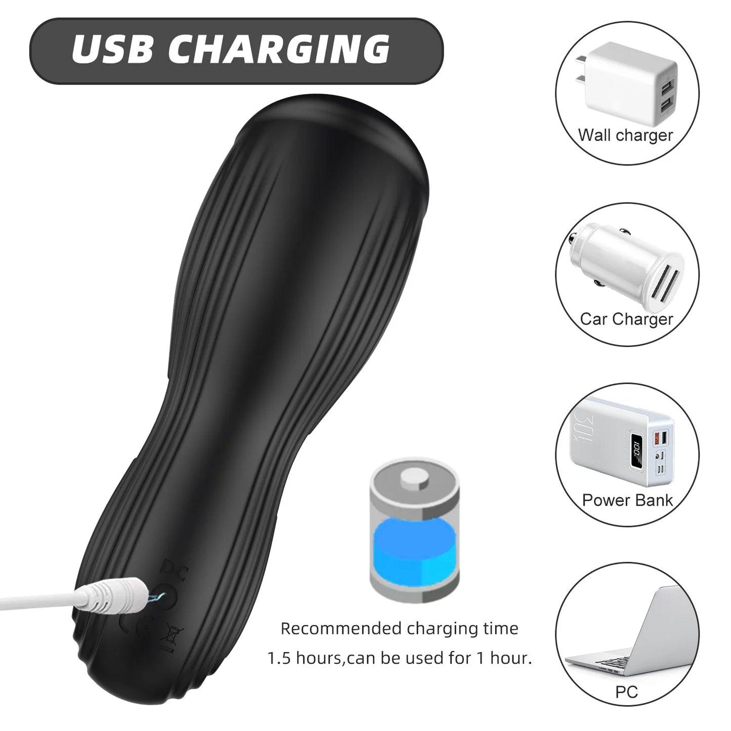 Male Glans Stimulate Massager 10 Modes Penis Delay Trainer Vibrator Rotate Masturbator Automatic Oral Climax Sex Sex Toy For Men