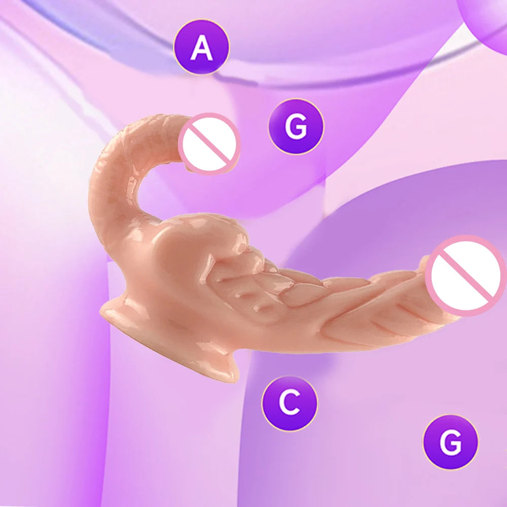 Dildo Double Head Crystal Transparent Insert Vagina and Anus Big Penis with Suction Cup Dick Masturbation Adult Sex toys Shop18+