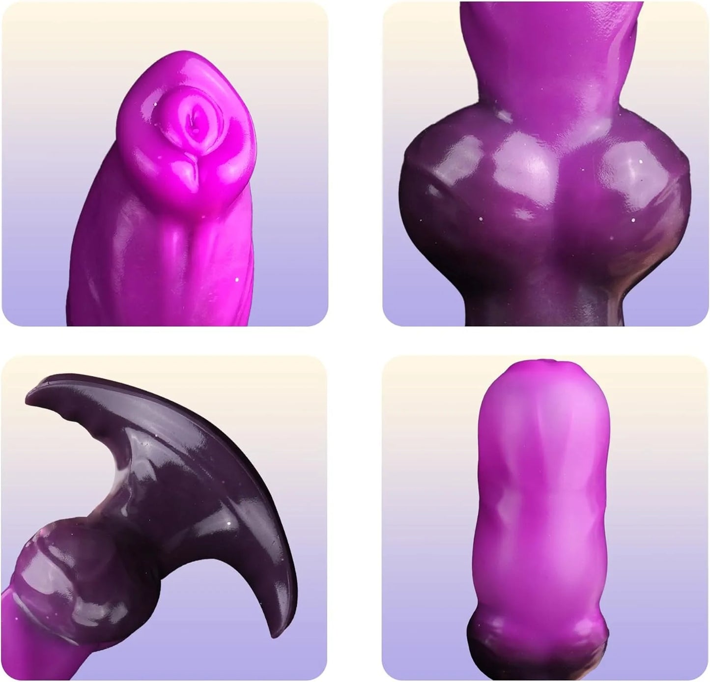 Dildo Monster Inflatable Animal Penis Butt Plug Tail Fantasy Dog Knot Dildos Anal Plug Fetish BDSM Adult Sex Toys for Men Women