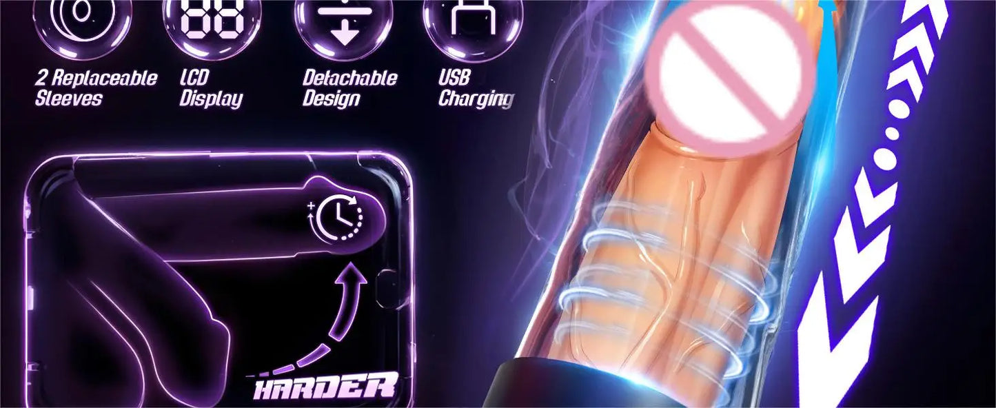 Male sex toy waterproof penis pump - a sex toy penis expander for male erection, an adult toy for male masturbation