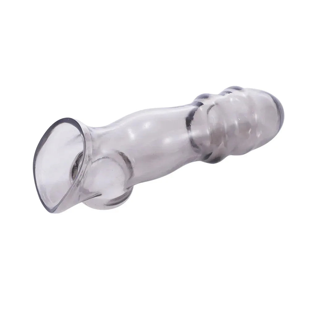Male Masturbator Penis Delay Sleeve Erectile Enhancer High Elastic and Safer Condoms Sex Toy for Couple Erotic Sex Toys