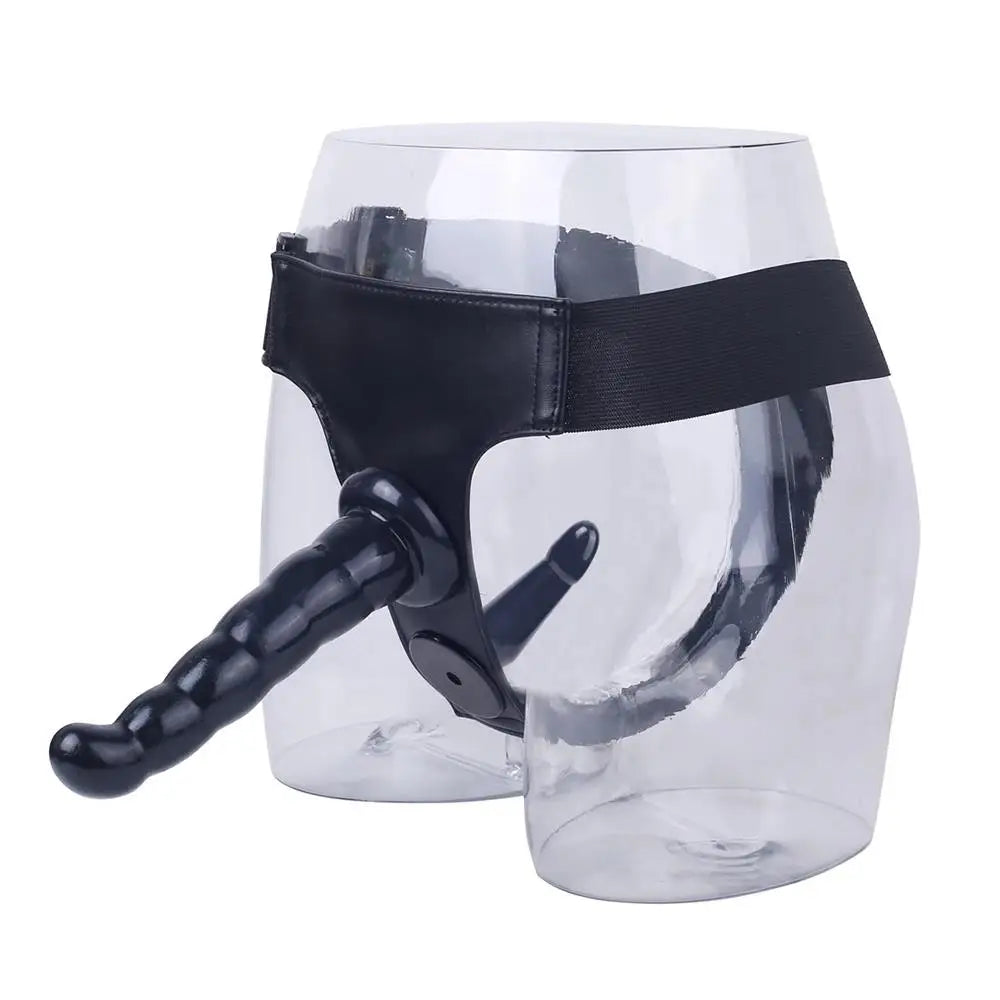 Strap on Realistic Double Dildo Female Chastity Belt  Men Women Gay Dildos Strapon Harness Belt Adult Games Lesbian