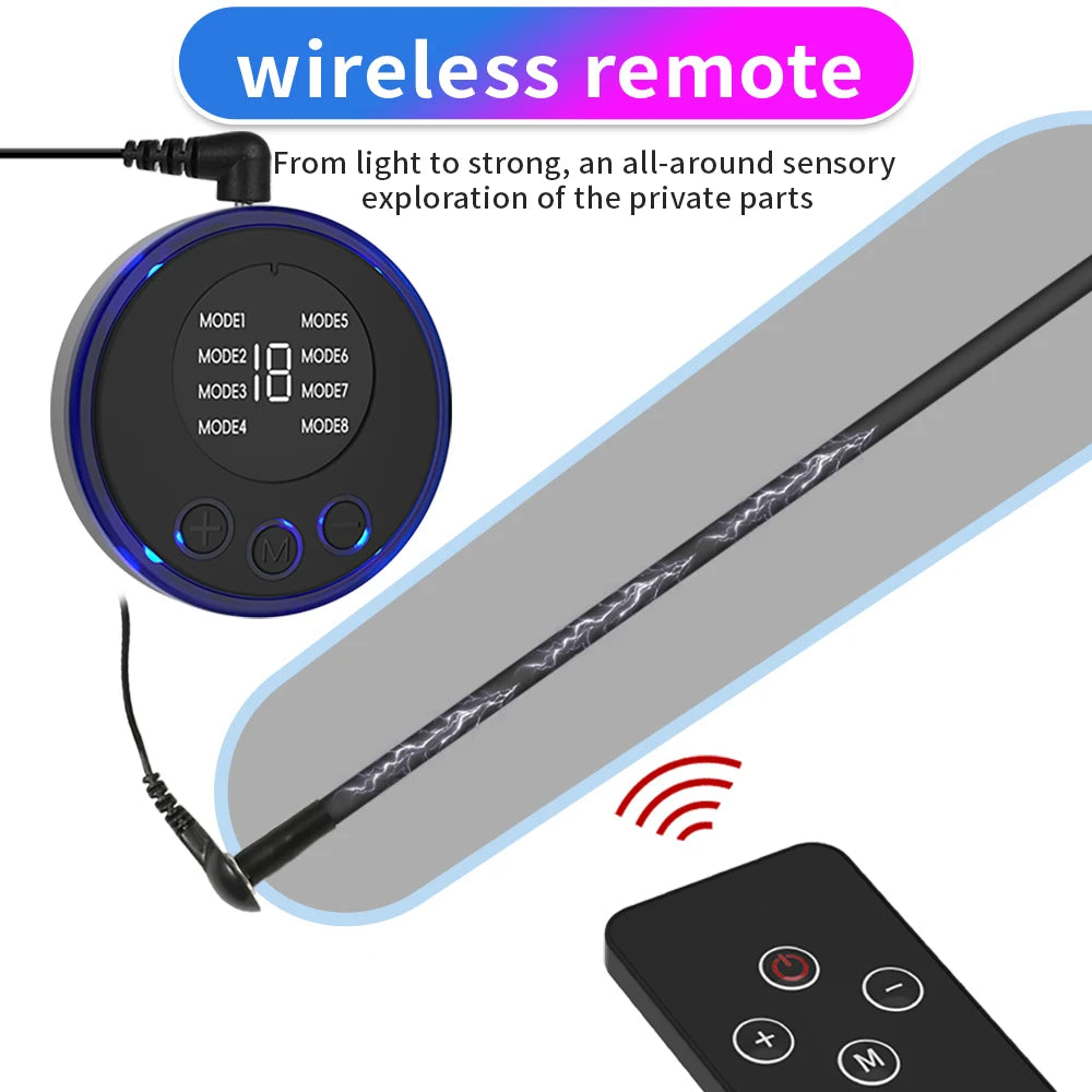 Sex Toy for Men Horse Eye Stick Stimulation Urethral Plug Urethra Beads Electro Shock Stimulation Male Masturbator Extender Plug