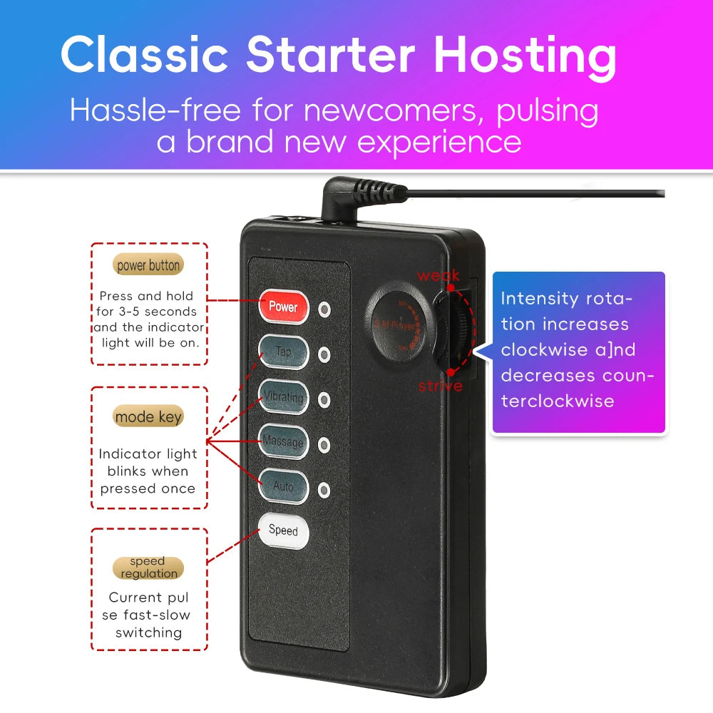 Sex Toy for Men Horse Eye Stick Stimulation Urethral Plug Urethra Beads Electro Shock Stimulation Male Masturbator Extender Plug