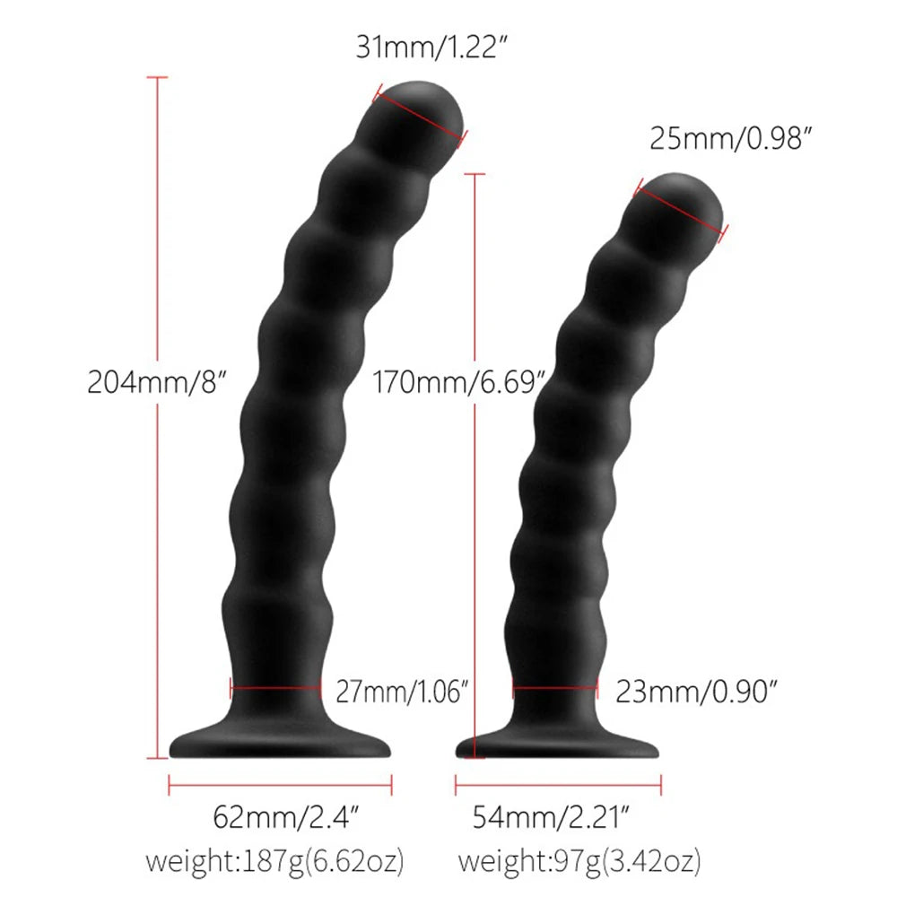 Sex Toys for Man and Woman Anal Plug Prostate Massager Sex Products Vaginal Stimulator With Strong Sucker Silicone Bead Dildo
