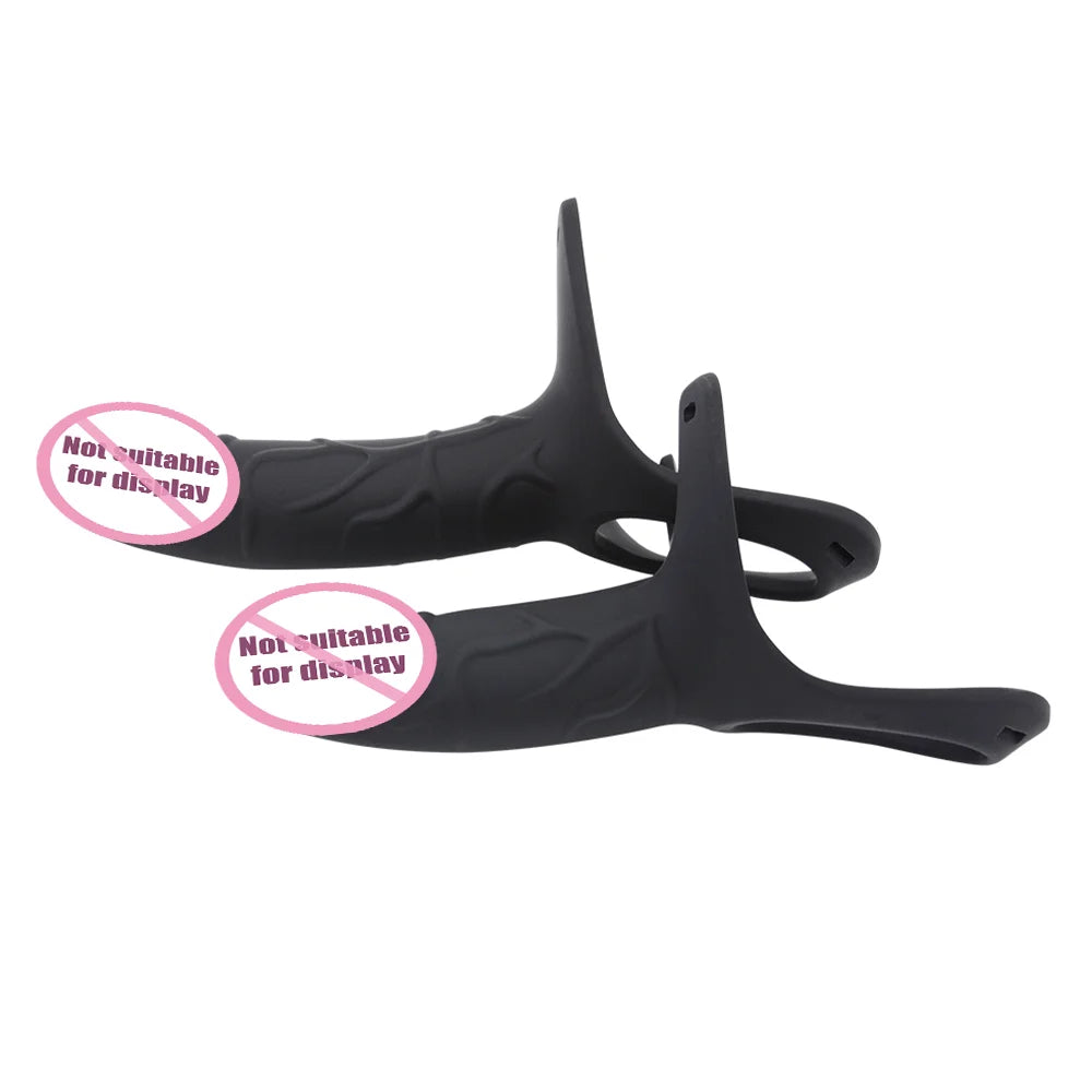 Sex Toy Hollow Wearable Dick Set for Men Extended Delay Ring Dildo Set Couple Sex Toys Joinjjtoy