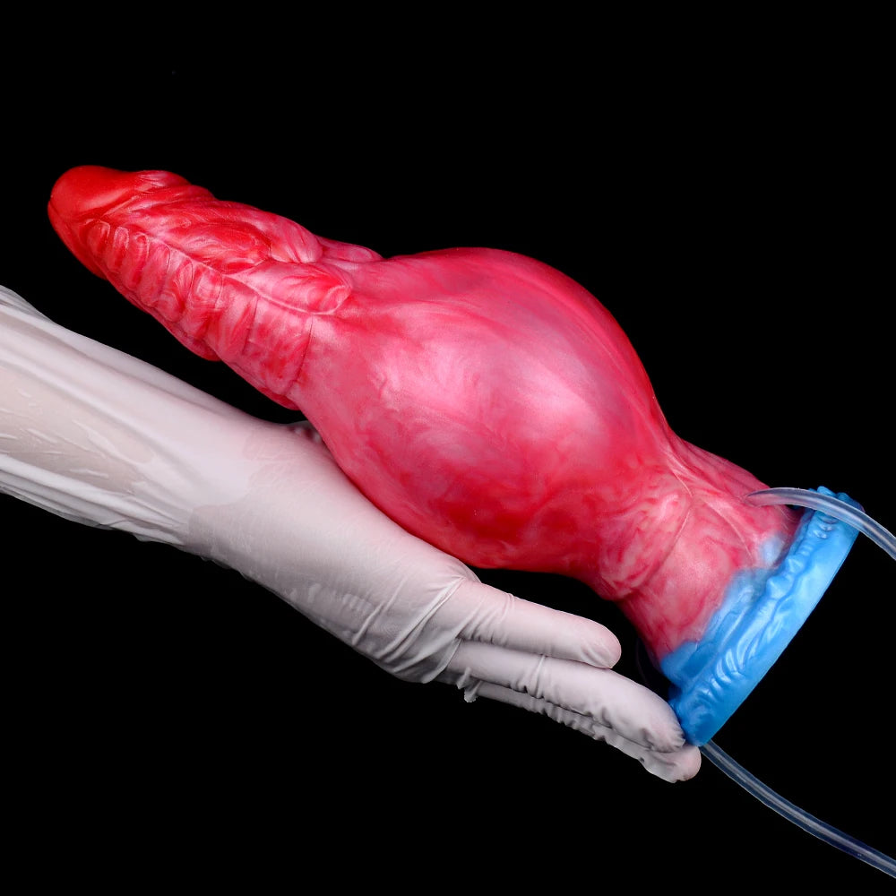 9.06" Dragon Dildo, Inflatable Monster Penis with Realistic Dragon Scales, G-spot Stimulation for Women/Couples, Hands-free Play