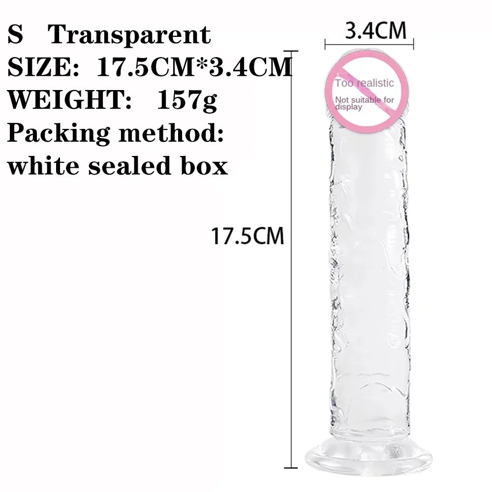 Dildos Sex Toys Adults 18 Sex Toy Soft Dick For Woman TPE Artificial Penis G-spot Simulation Full Size Realistic Anal Dildo Xl