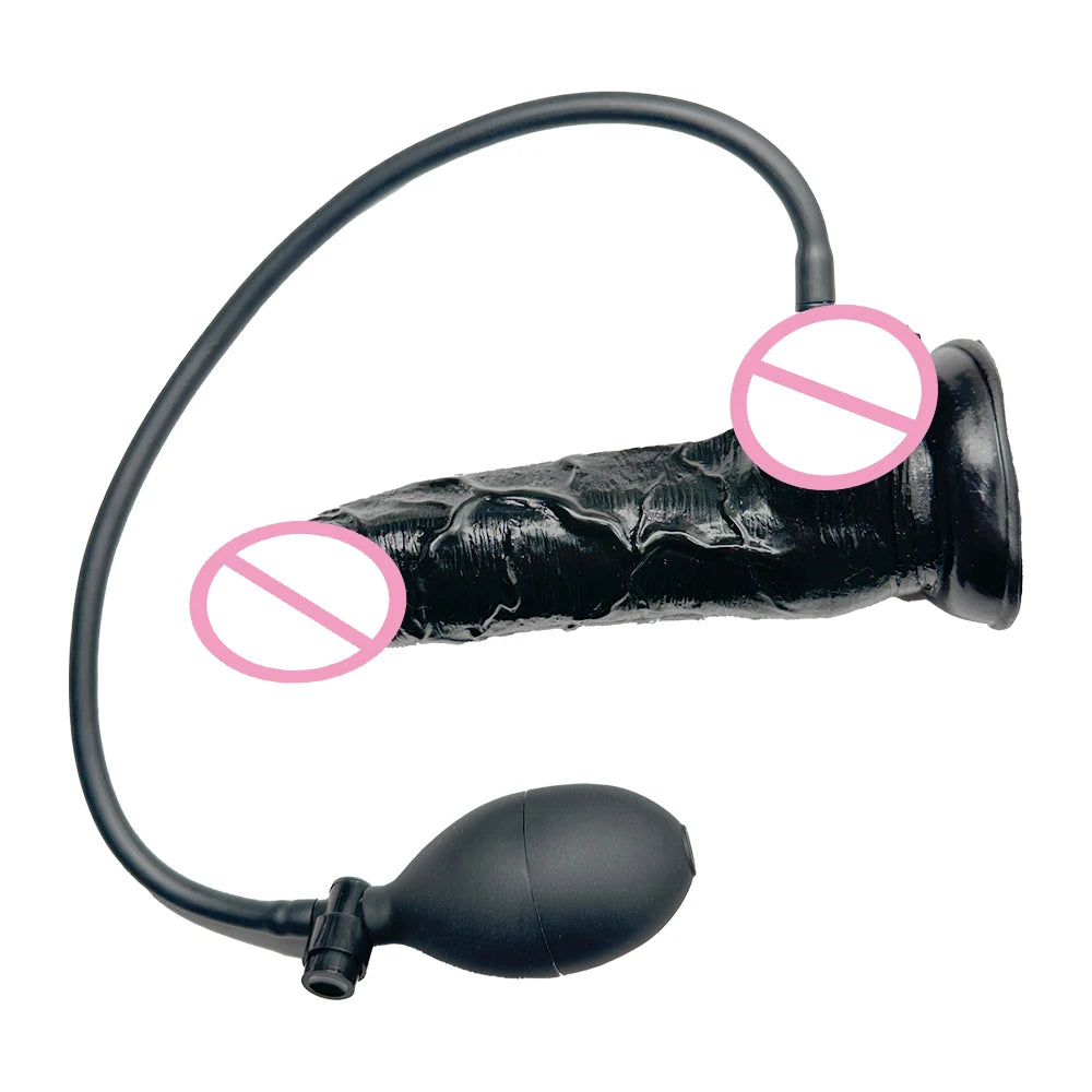 Realistic Inflatable Dildo for Women - Soft Fleshy Texture Adult Pleasure Toy