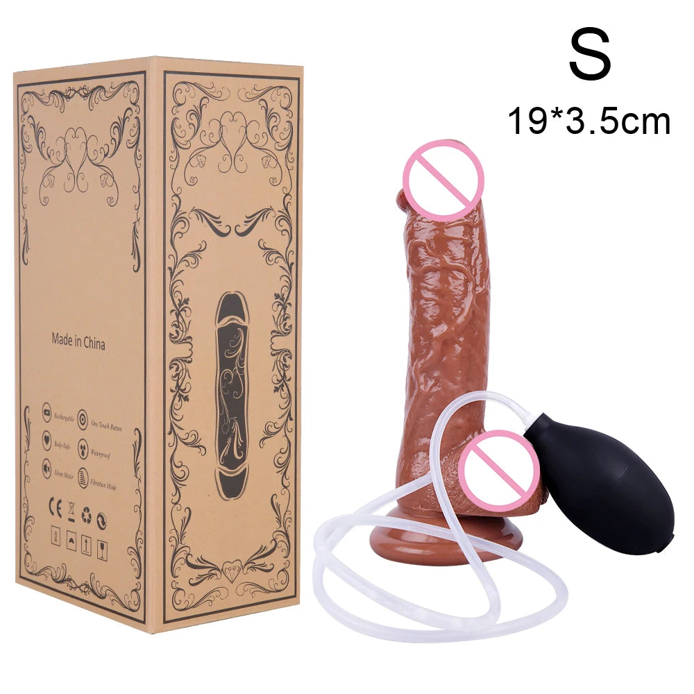 Squirting Ejaculating Dildo for Women Powerful Spray Water Silicone with Suction Cup Penis G-Spot Vagina Adult Sex Toys Big Dick