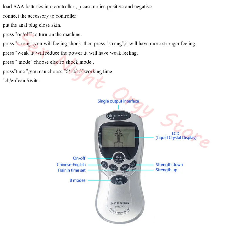 Electro Shock Penis Massager Vibrator Sex Toy for Men Glans Stimulate E-stim Penis Trainer Ring Delayed Ejaculation Penis Sleeve