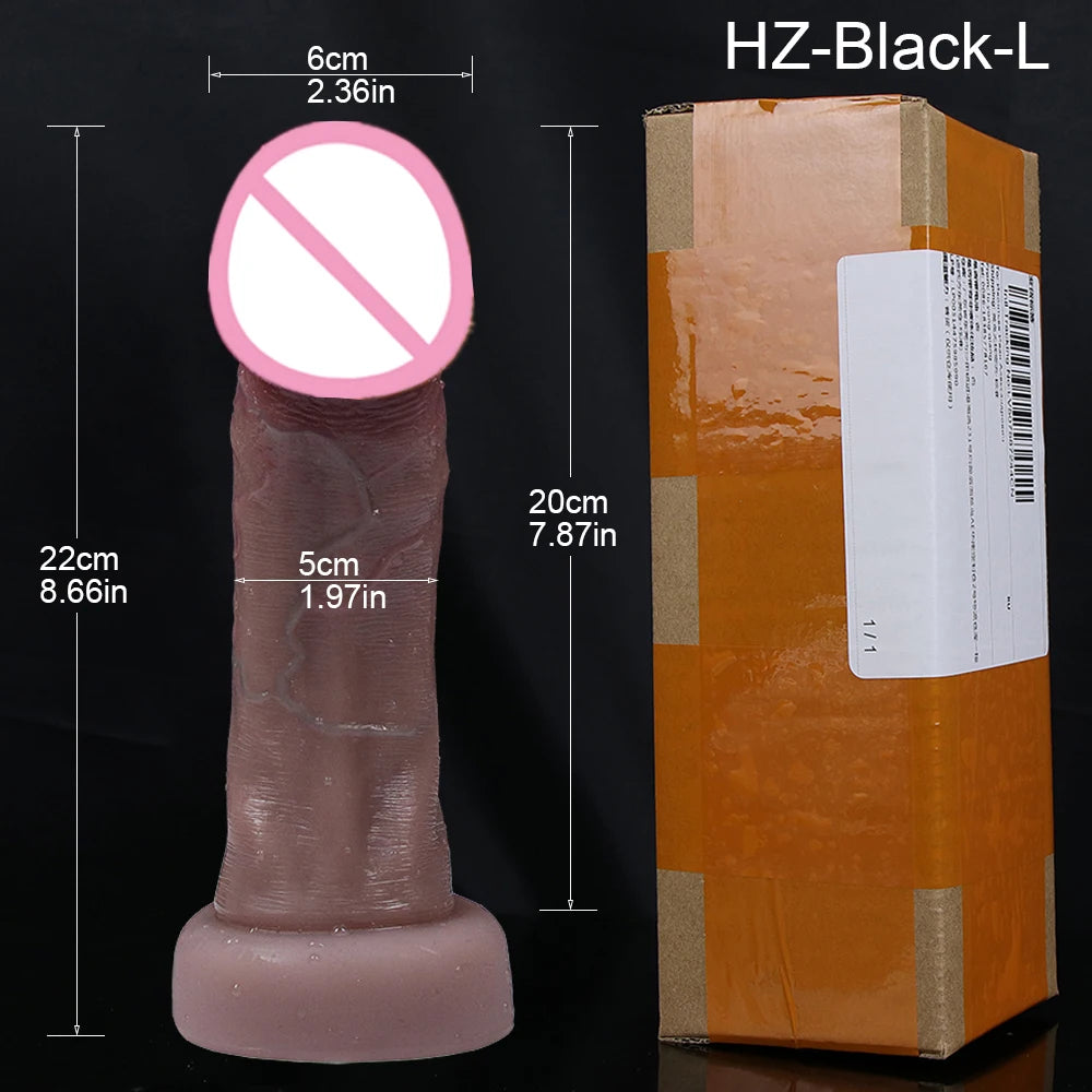 Realistic Dildos Big Glans With Suction Cup Vagina Anal Sex Toys For Woman Strapon Soft Penis Butt Plug Adults Cock Masturbator