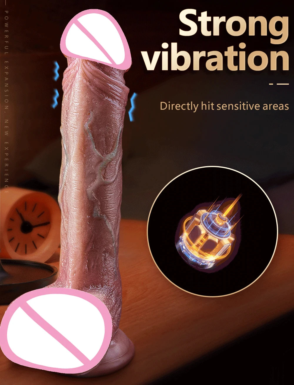 Big Dildo Vibrator Rechargeable Penis Artificial Telescopic Swing Heating Remote Control Vibrators For Women Silicone Dildos
